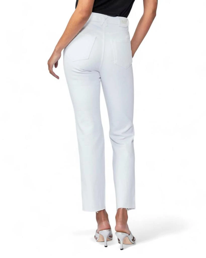 Paige Noella High Rise Jean In Soft Ecru Destructed 3