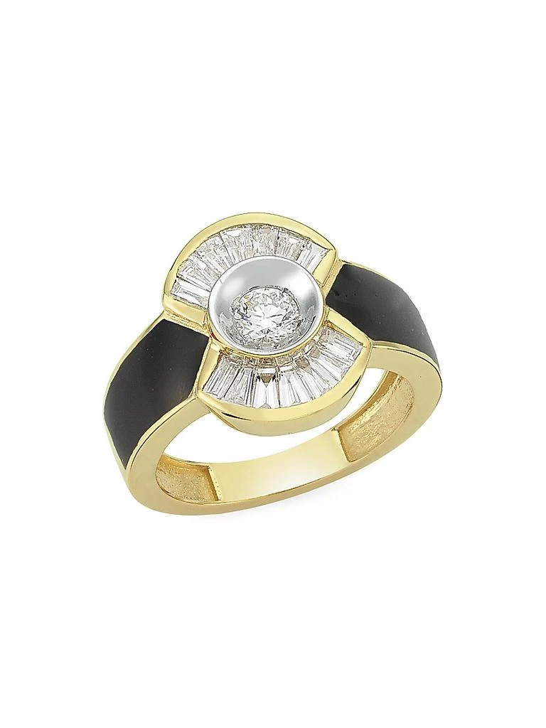 Melis Goral Reflection 14K Yellow Gold & 0.62 TCW Diamond Signet Ring 1