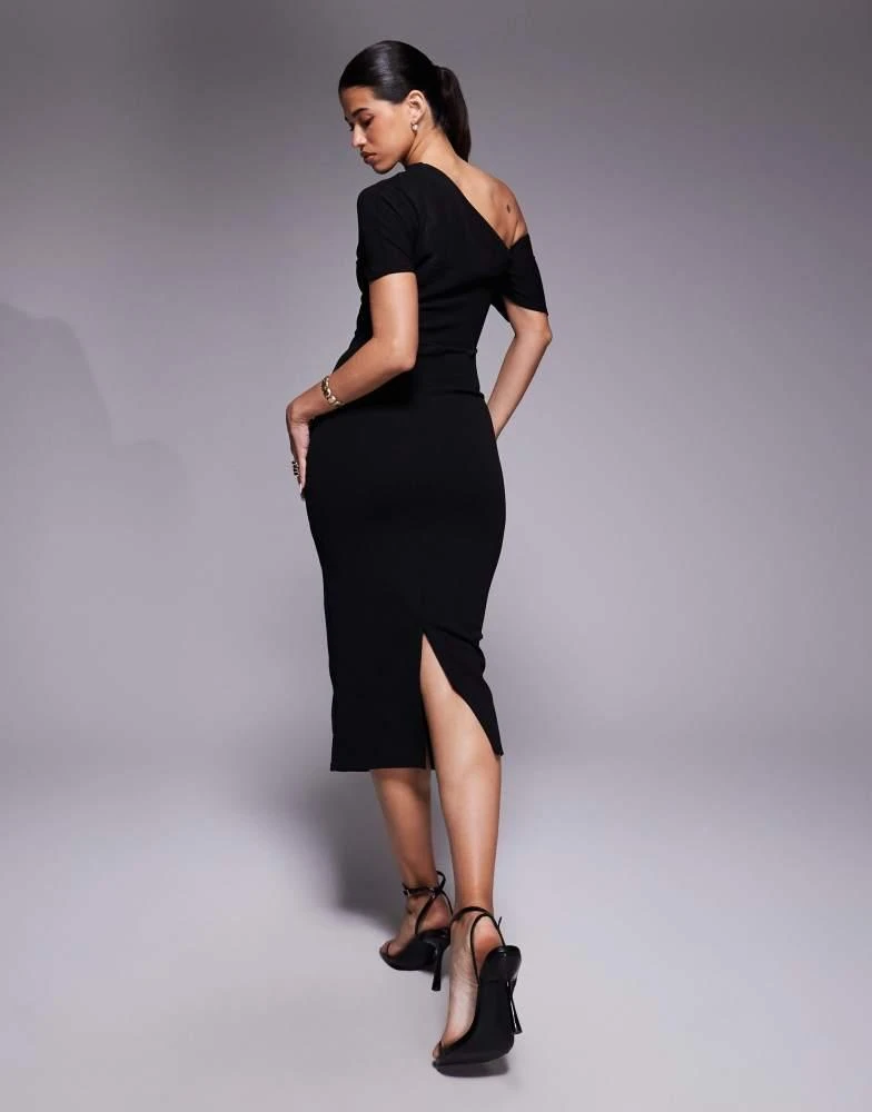 orange ribbed midi dress Weekend in Miami Midi Dress