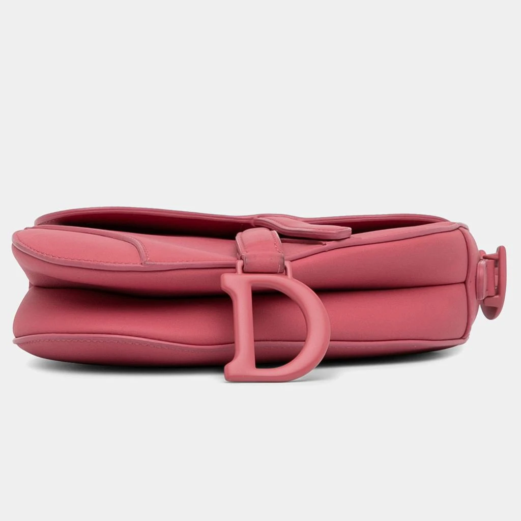 Dior Dior Pink Leather Mini Saddle Bag 6