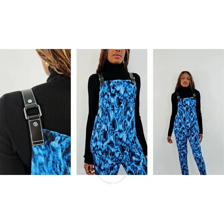 Burberry Ripple-Print Jumpsuit In Ink Blue 1