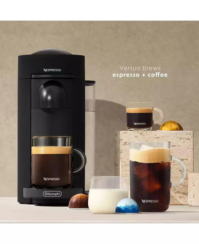 Nespresso Vertuo Plus Coffee & Espresso Machine by DeLonghi with Aeroccino 2