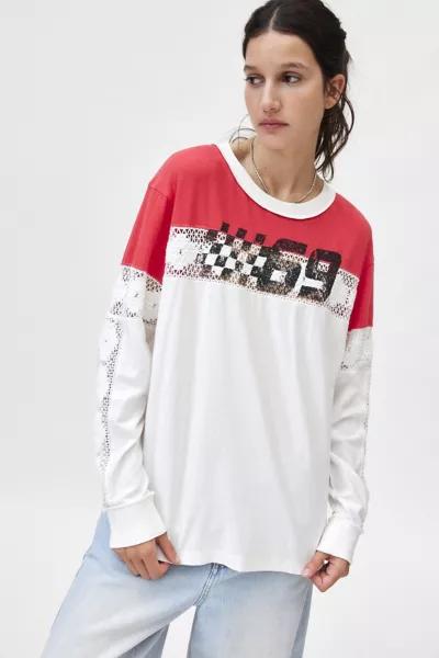 BDG BDG Graham Spliced Long Sleeve Graphic Tee