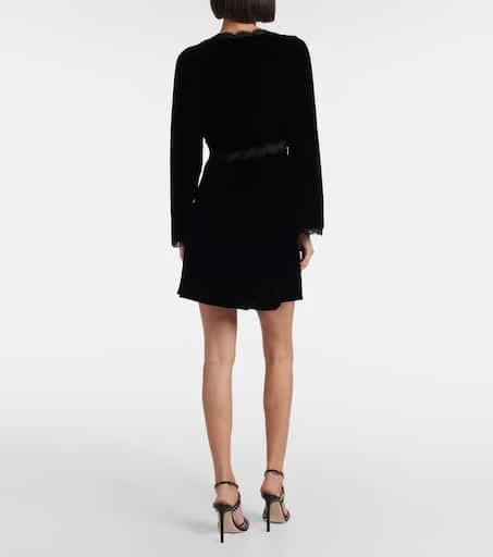 rixo black mini dress RIXO Black / Gold Ridley Printed Silk Mini dress UK 8 main image 1
