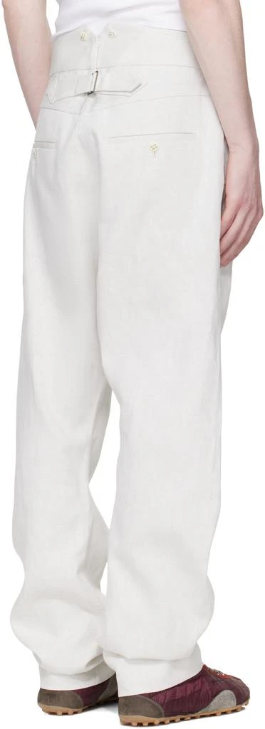 Vivienne Westwood Gray Buckle Back Trousers 3