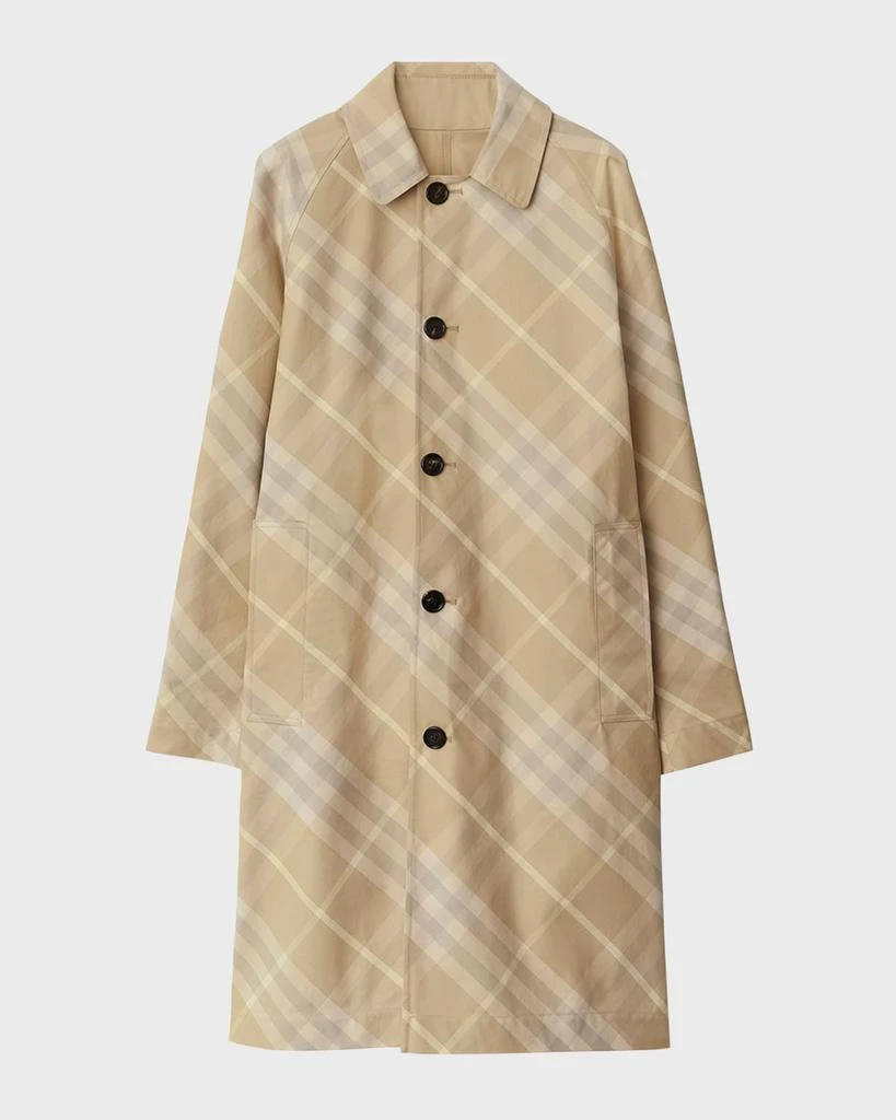 Burberry Reversible Check Print Trench Coat 1
