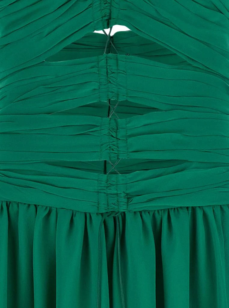 Tom Ford Green Long Dress With Halterneck And Front Cut-out In Silk Woman - Dresses & Skirts - BeyondStyle Tom Ford Green Long Dress With Halterneck And Front Cut-out In Silk Woman - Dresses & Skirts - BeyondStyle
