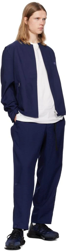 Y-3 Blue Sport Uniform 3 Stripes Jacket 4