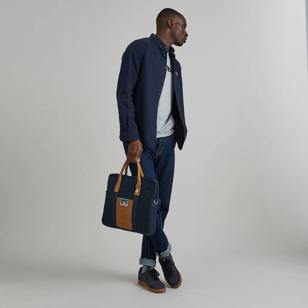 预计3周后发货 Faguo Faguo - Sac D'Ordinateur Laptop - Bleu Marine - Mixte 10