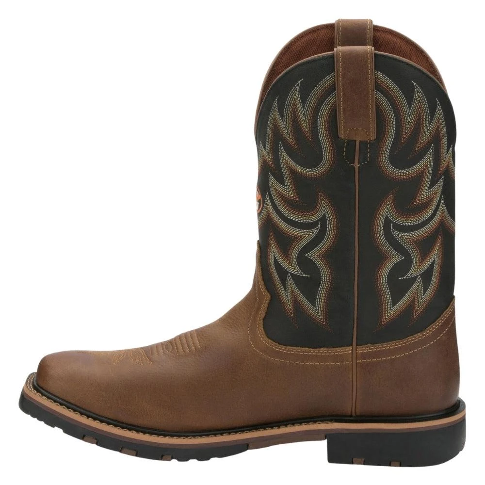 Justin Boots Fireman Pull On Waterproof Square Toe Work Boots 3