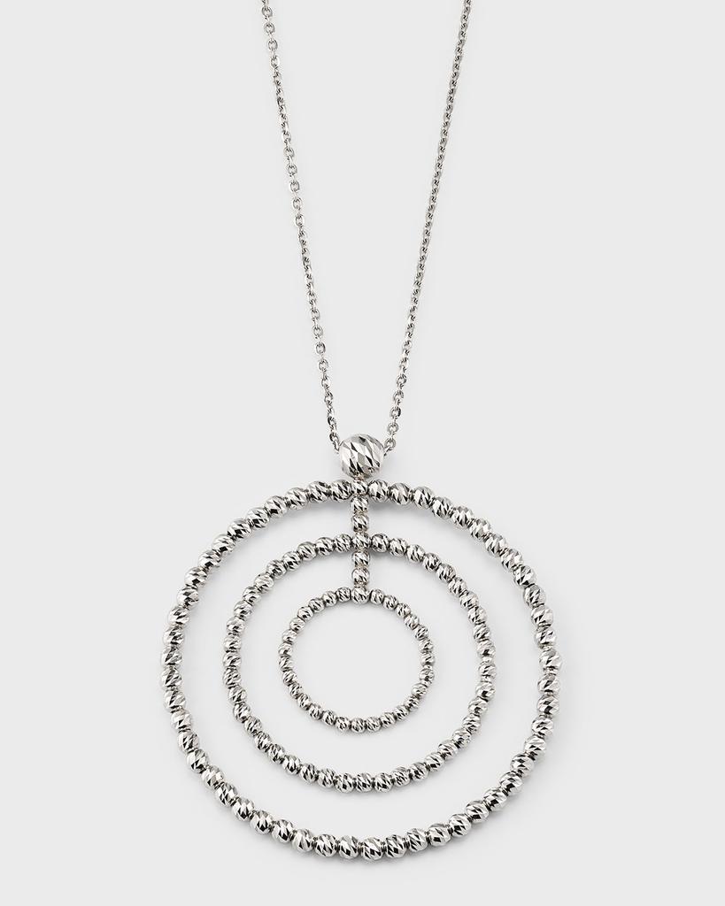 Platinum Born Platinum Triple Loop Pendant Necklace