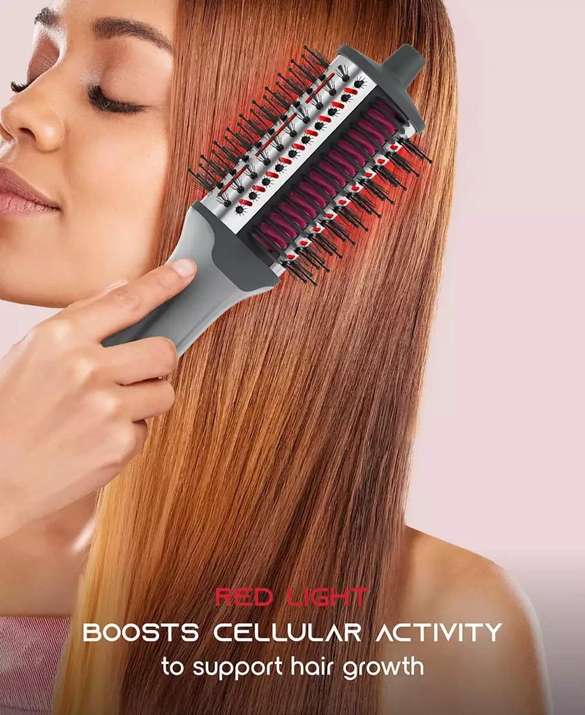 Tzumi Red Light 5-in-1 Dryer Brush and Heat Comb 7