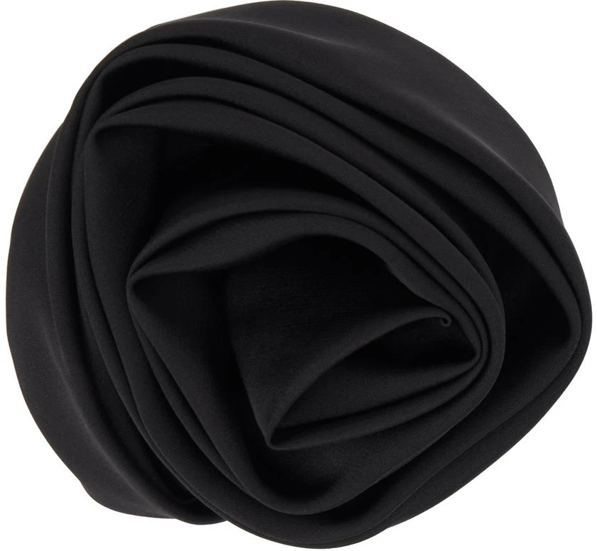 Sandy Liang Black Fiore Hair Clip 1