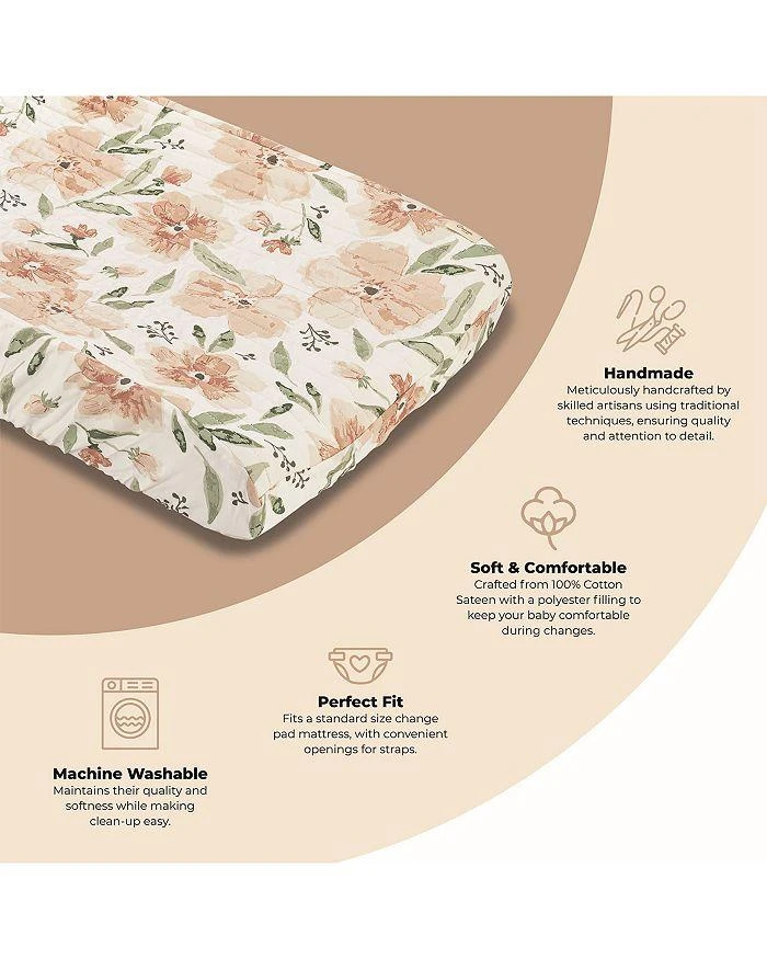 Crane Baby Parker Quilted Change Pad Cover 2