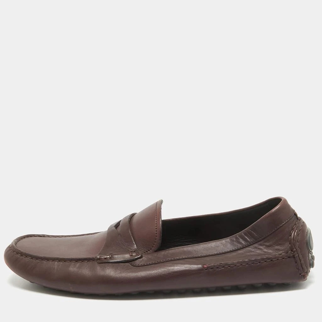 Dior Dior Plum Leather Penny Loafers Size 43 1