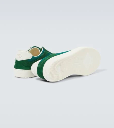Gucci Interlocking G suede and canvas sneakers 7