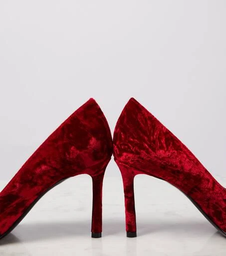 Jimmy Choo Romy 85 velvet pumps 5