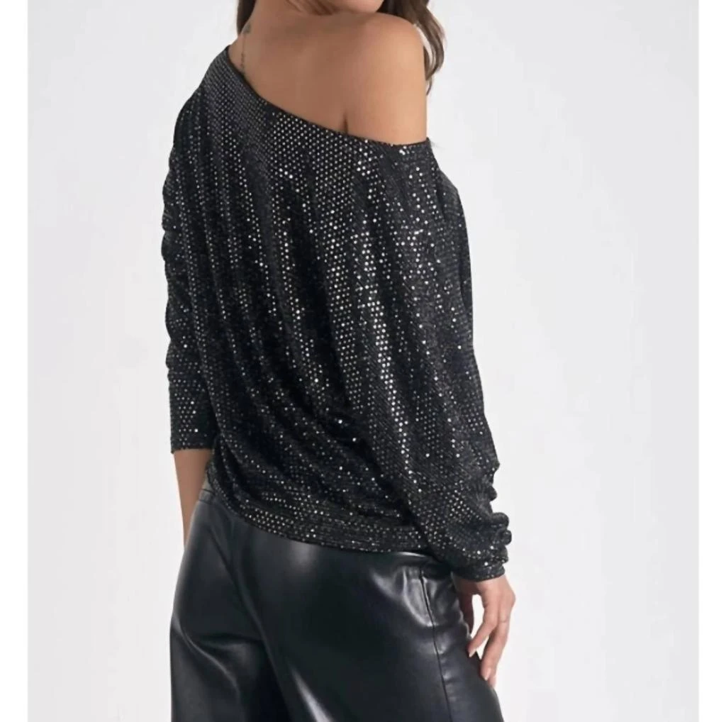 Elan Elan - Sparkle Off The Shoulder Top 2