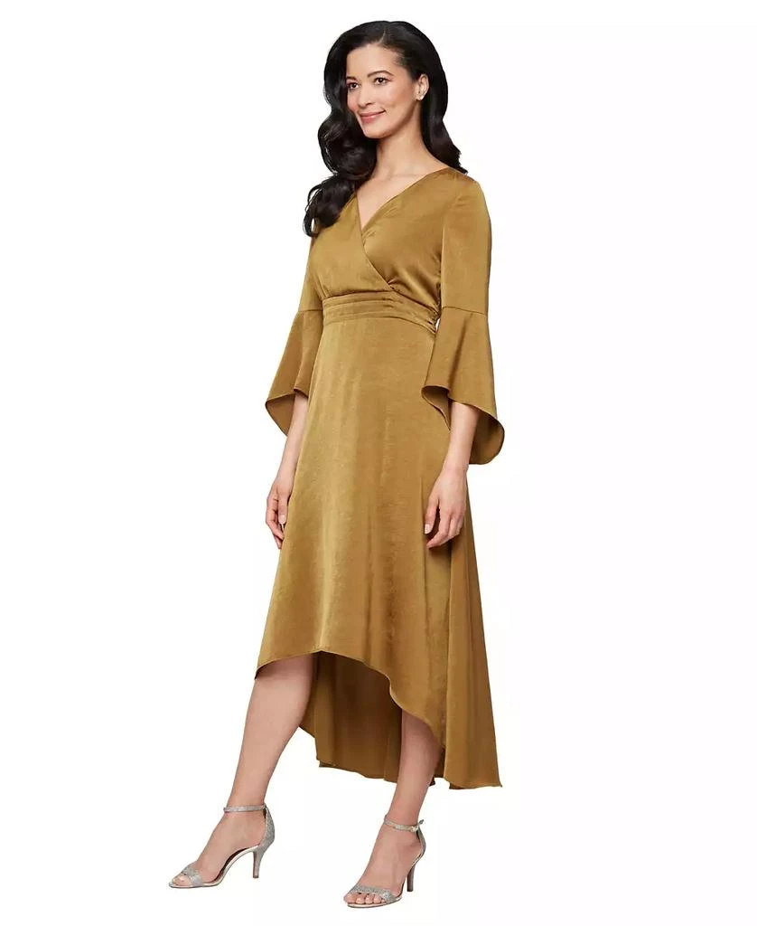 knee length dresses for ladies Strapless Bell Sleeve Bridal Gown by Adrianna Papell 31233 main image 1