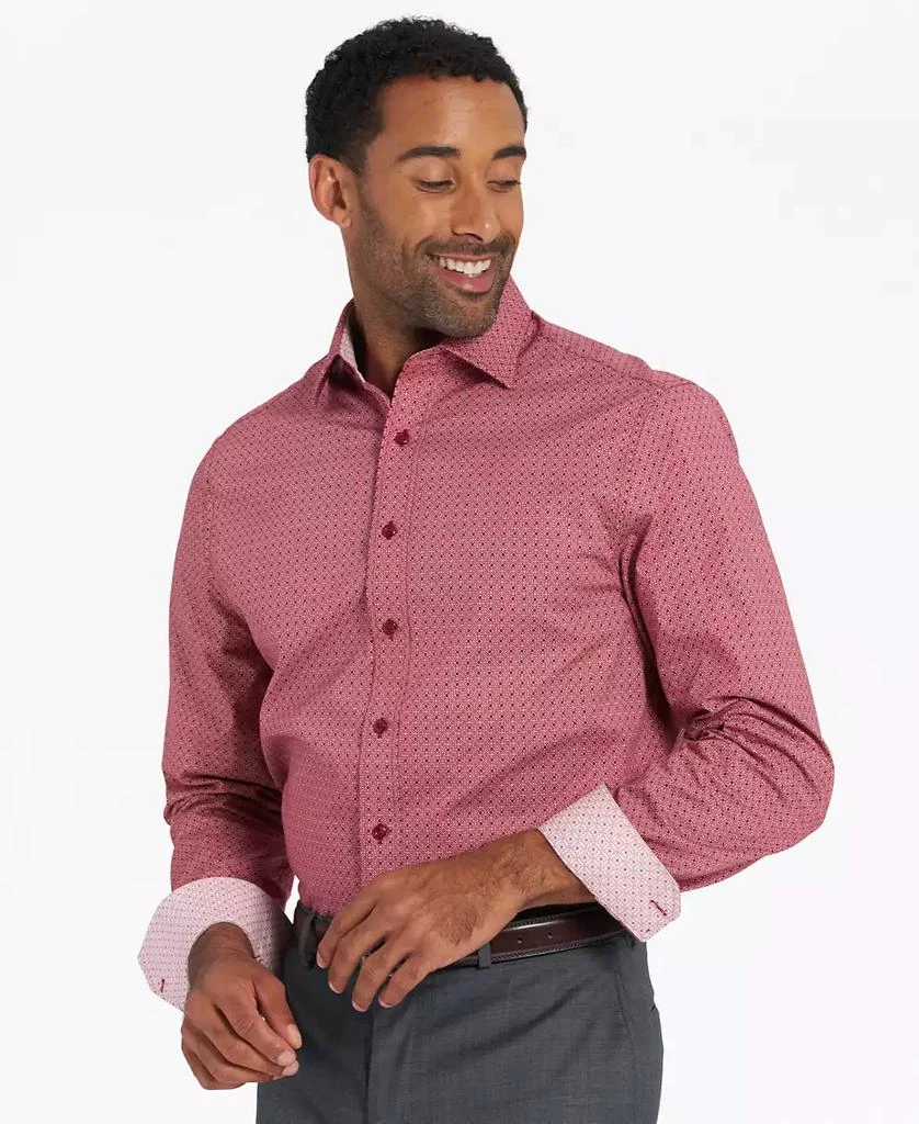 Nick Graham Men's Modern-Fit Medallion Tile Dress Shirt 6