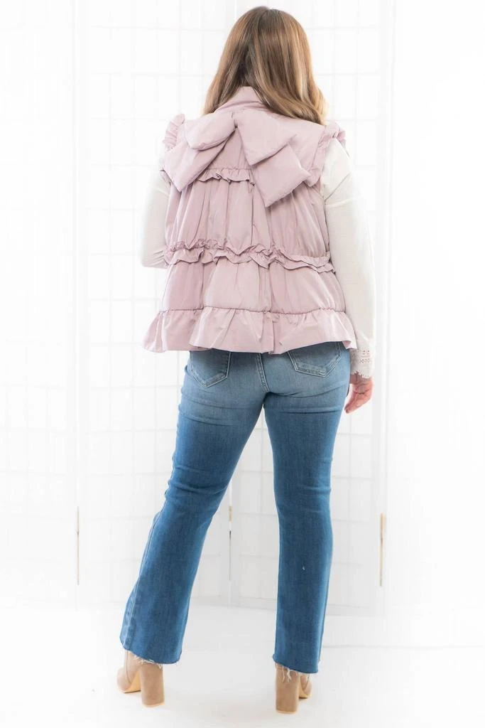 TCEC Ruffle Trimer Vest In Pink 5