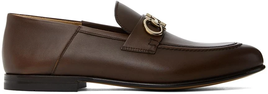 Salvatore Ferragamo Brown Hardware Loafers - Business Casual  display picture 1