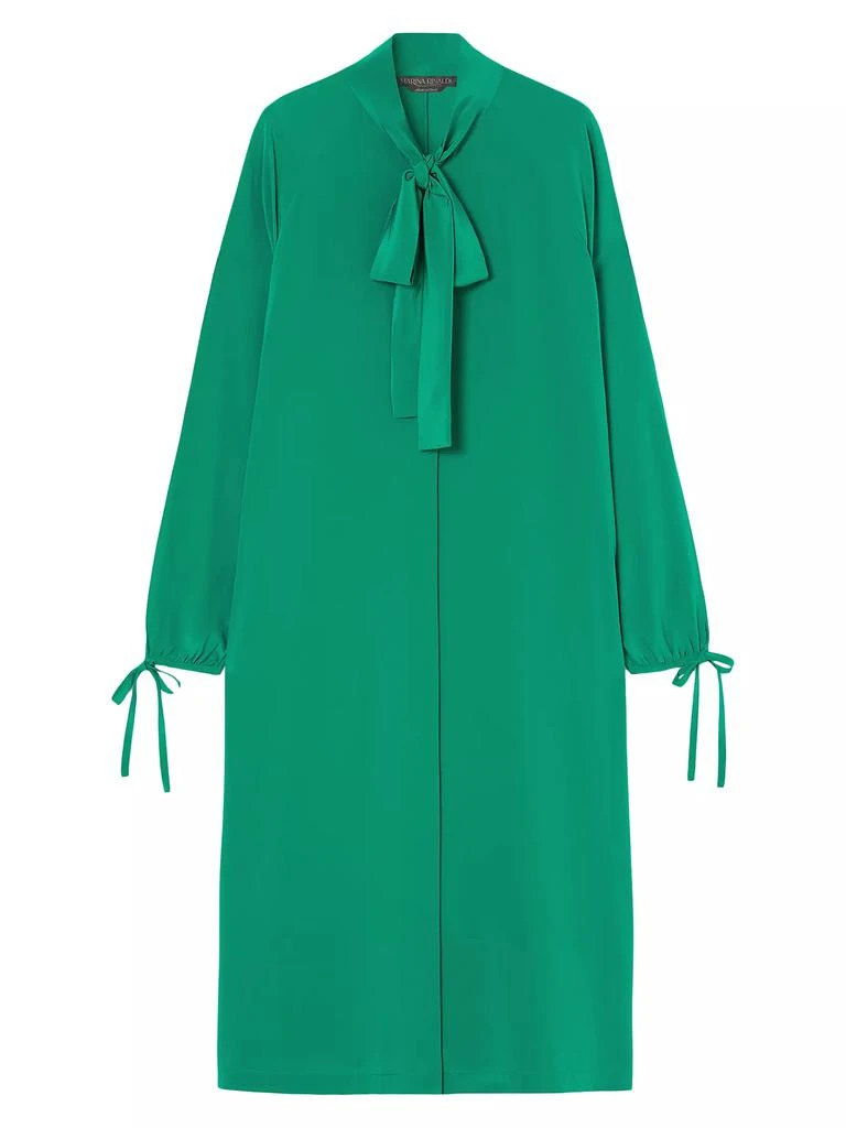 Marina Rinaldi Norel Silk Bow Dress 1