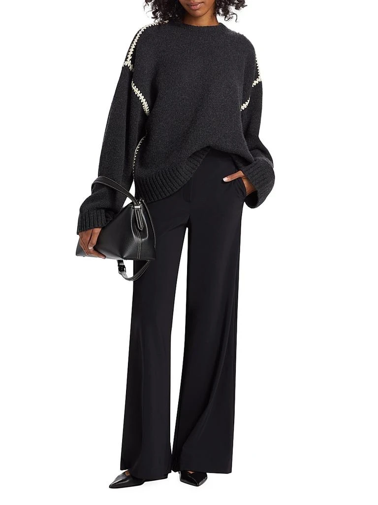 Totême Wool-Cashmere Embroidered Sweater 2