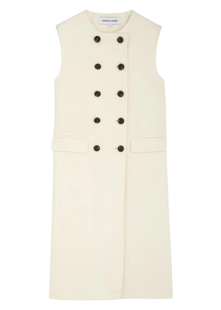VERONICA BEARD Hoxton sleeveless wool-blend jacket 1