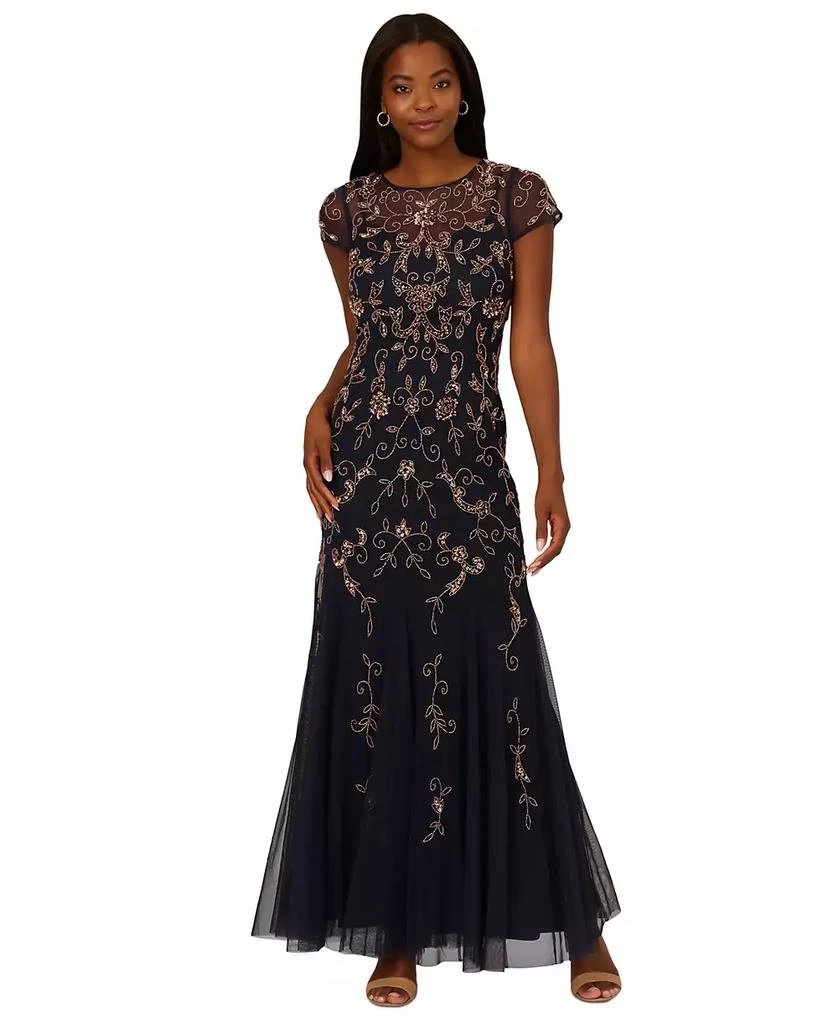 Adrianna Papell Women's Embellished Godet Gown 1