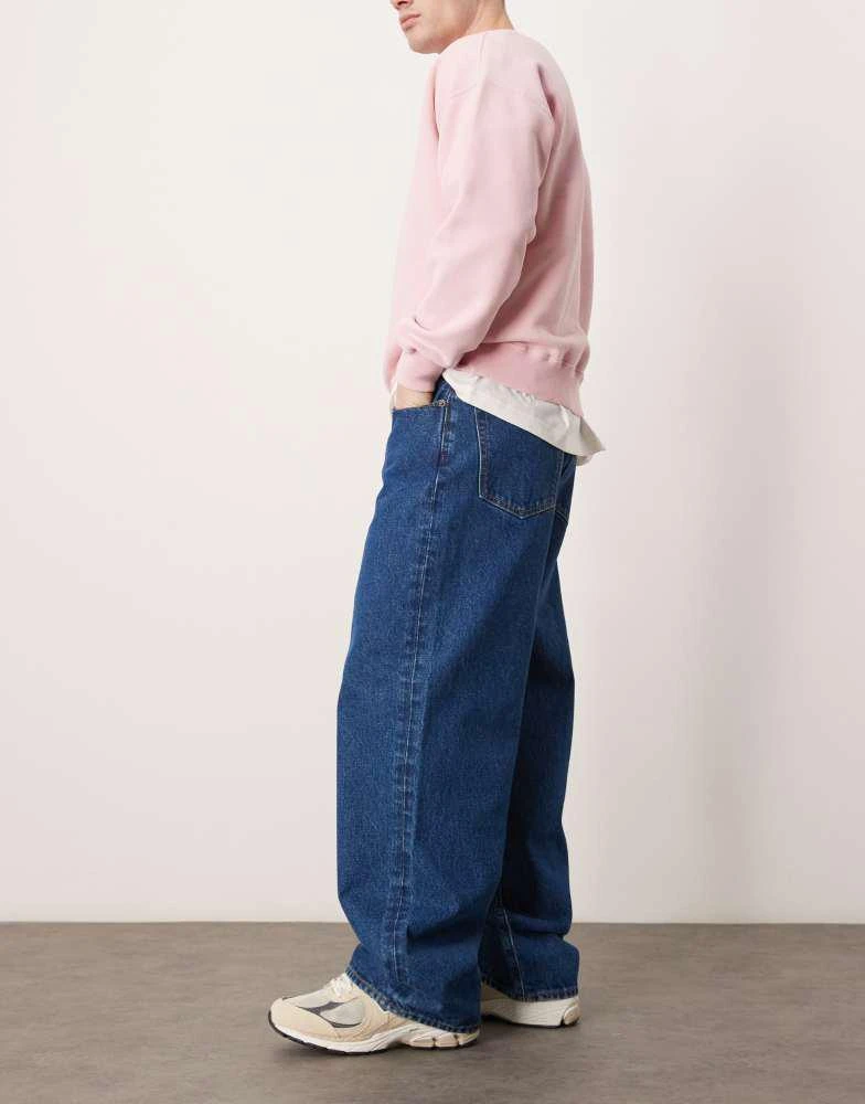 Abercrombie & Fitch Abercrombie & Fitch baggy fit jeans in mid-blue wash 3