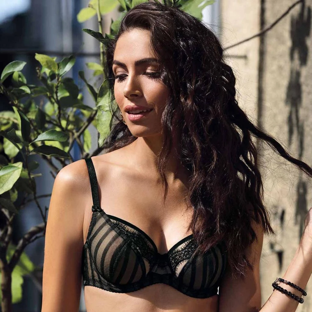 TRUEDAMES Sheer Soft Full Figure Underwire Bra