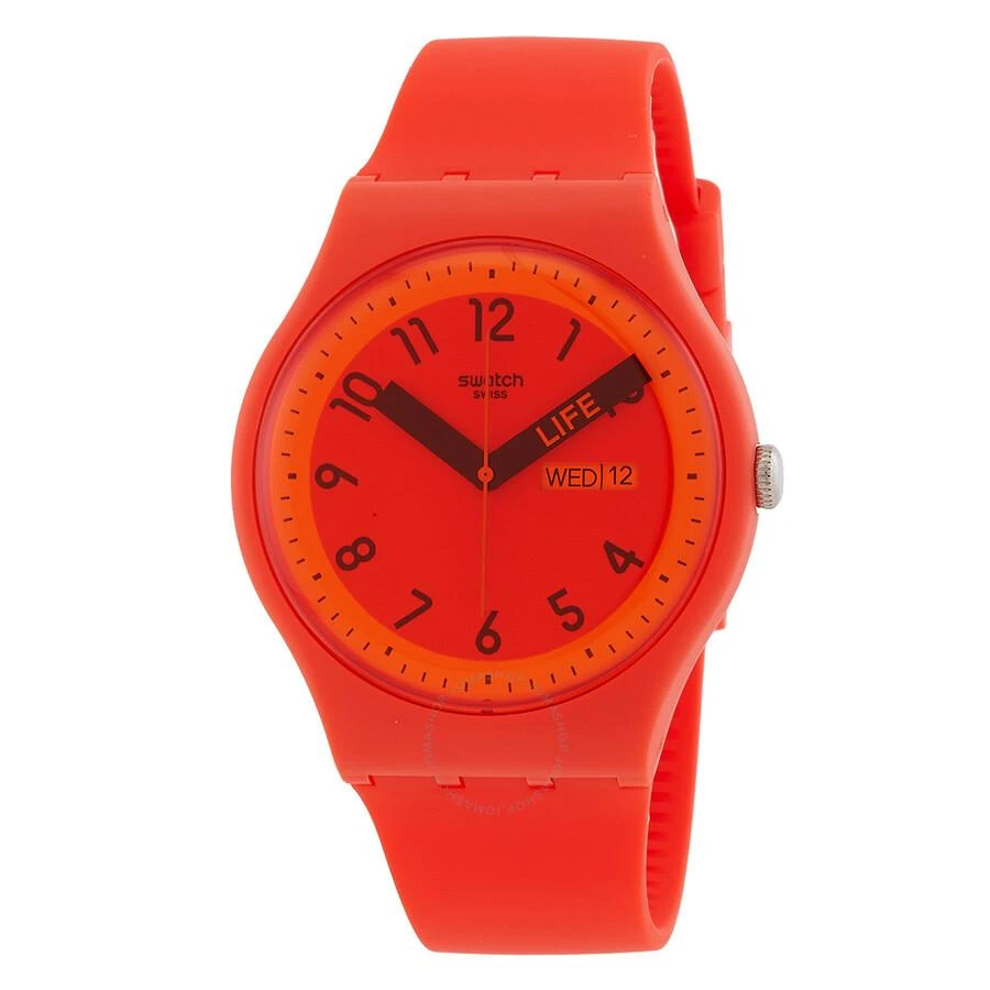 Swatch Pride Quartz Red Dial Unisex Watch SO29R705 1