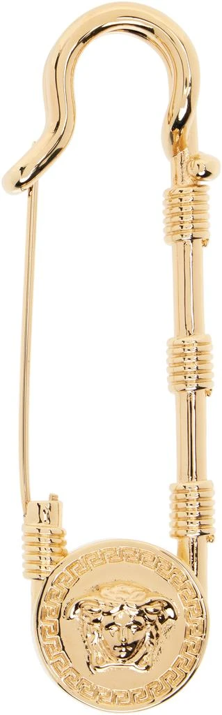 Versace Gold Safety Pin Brooch 1