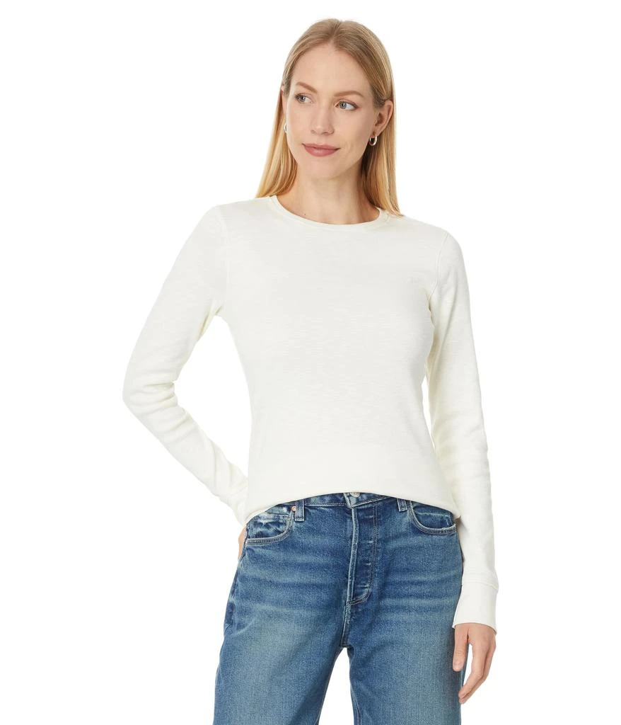 Lilla P Long Sleeve Raw Edge Crew 1