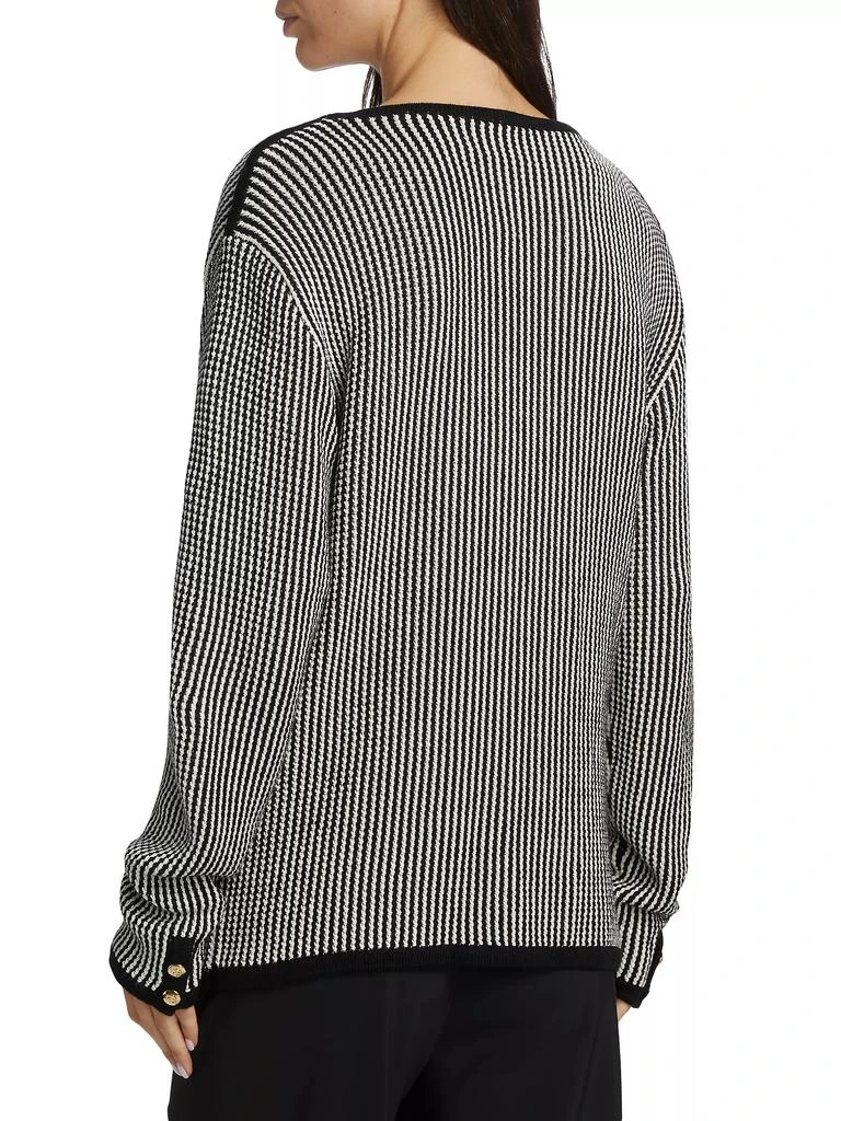 ANINE BING Dave Stripe Cardigan 5