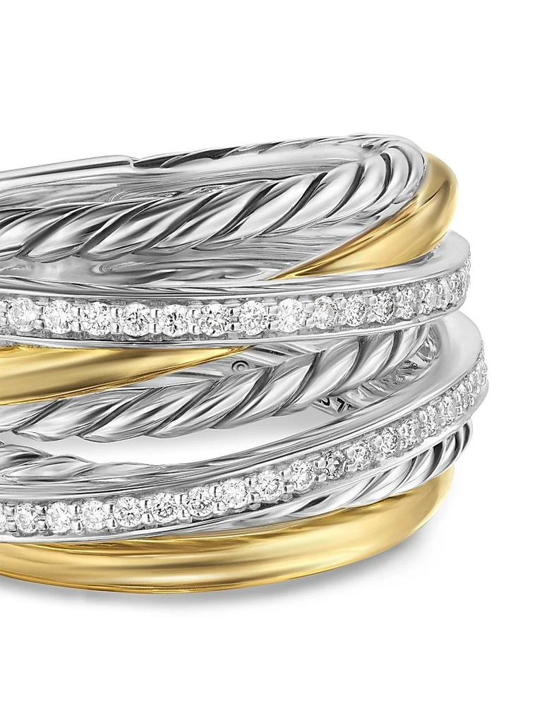 David Yurman Crossover Seven Row Ring in Sterling Silver 5