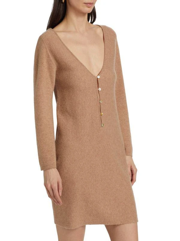 Naadam Cashmere V-Neck Mini Dress 3