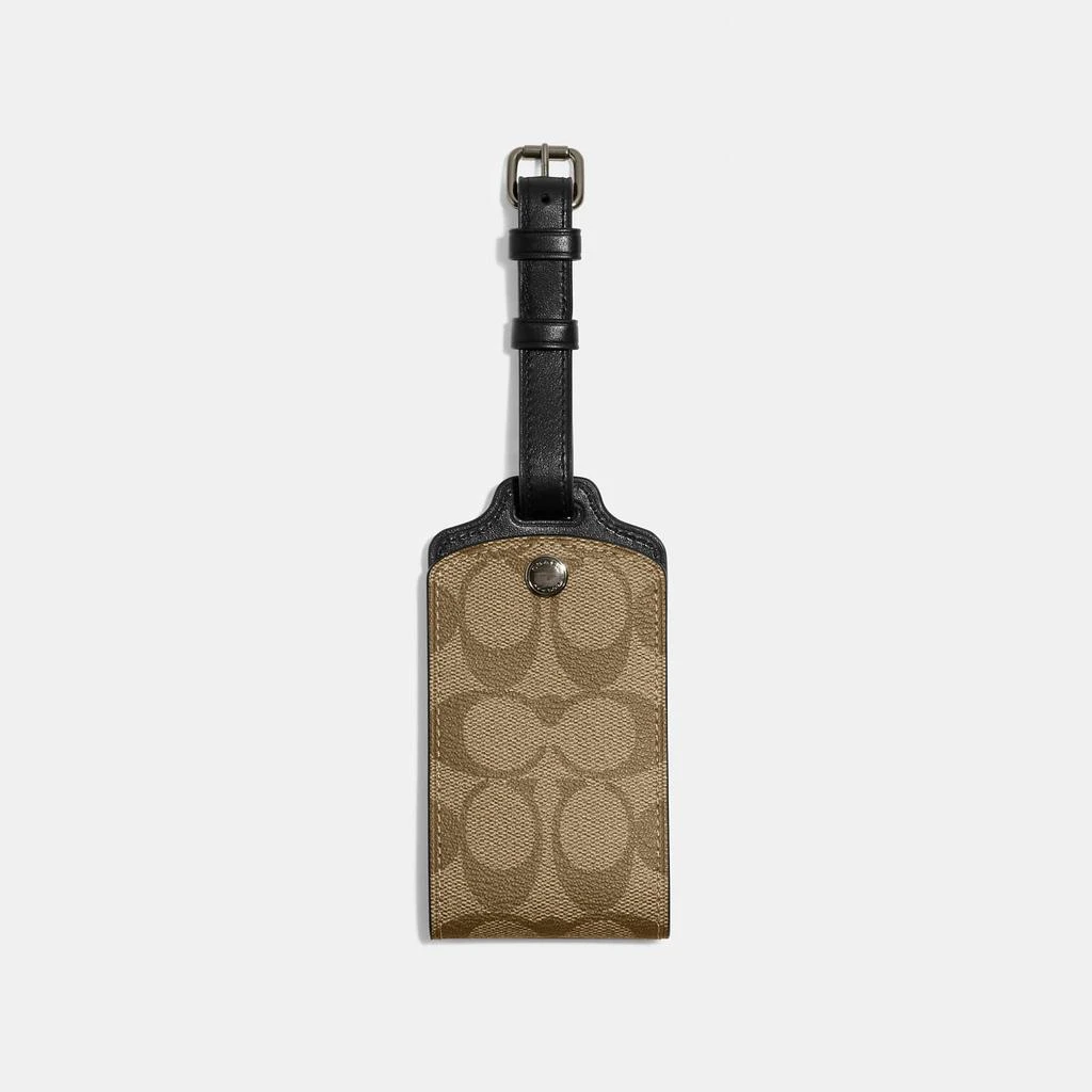 Coach Outlet Luggage Tag In Signature Canvas 2