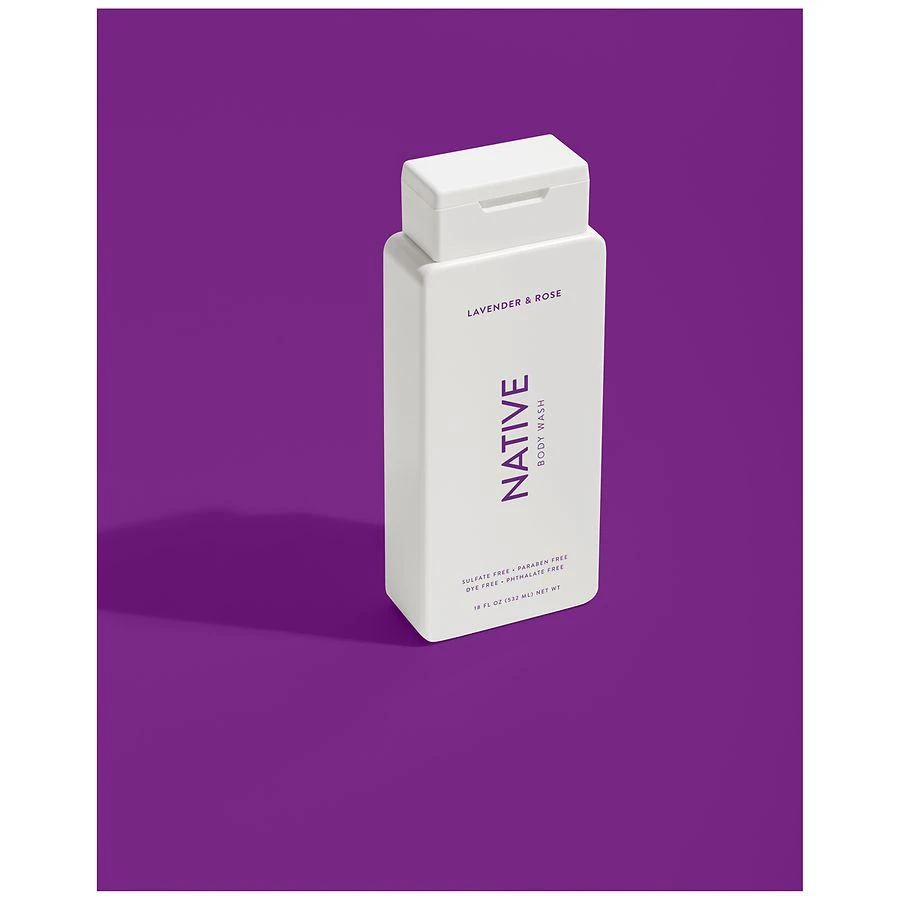 Native Body Wash, Sulfate Free, for Women and Men Lavender & Rose 5