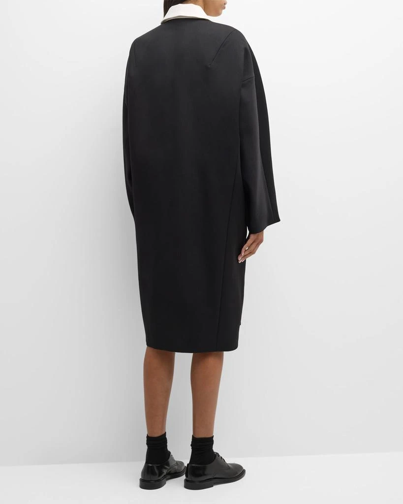 Dries Van Noten Roolsy Embellished Contrast-Collar Long Coat 6