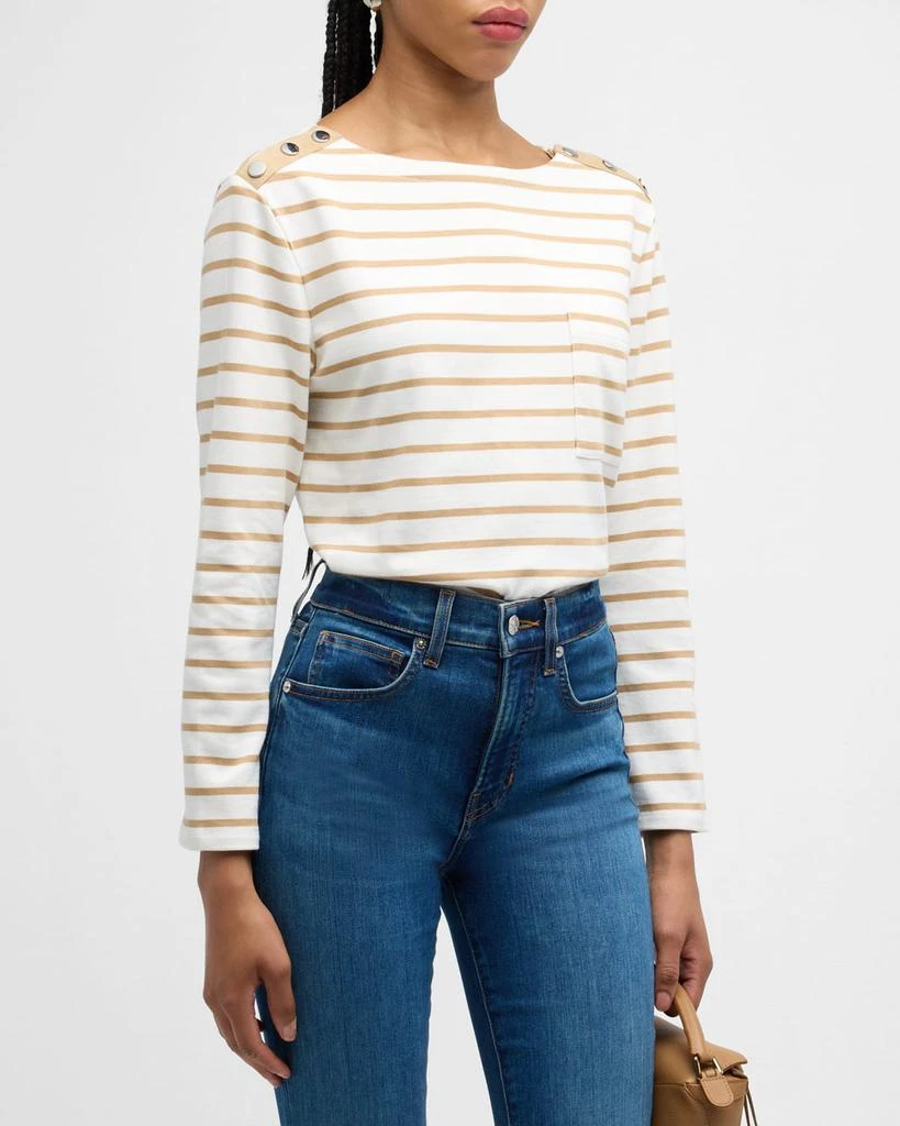 VERONICA BEARD Hovey Striped Top 2