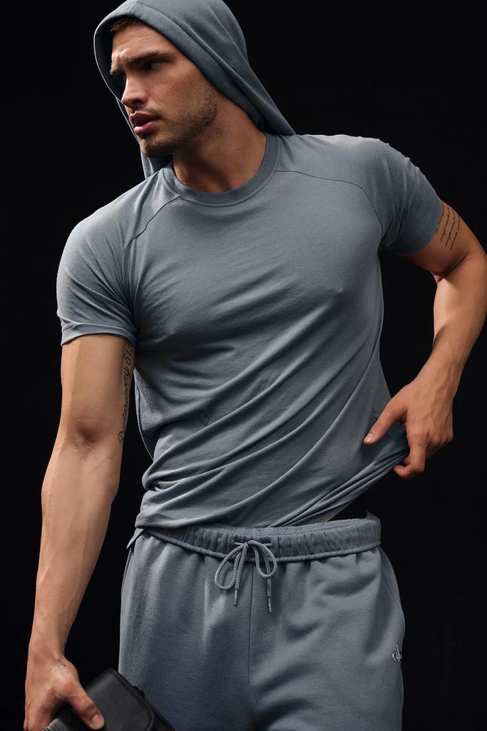 Alo Triumph Raglan Tee - Steel Grey 1