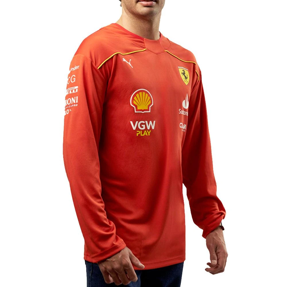 Puma Scuderia Ferrari Team Hockey Crew Neck Long Sleeve Jersey 1