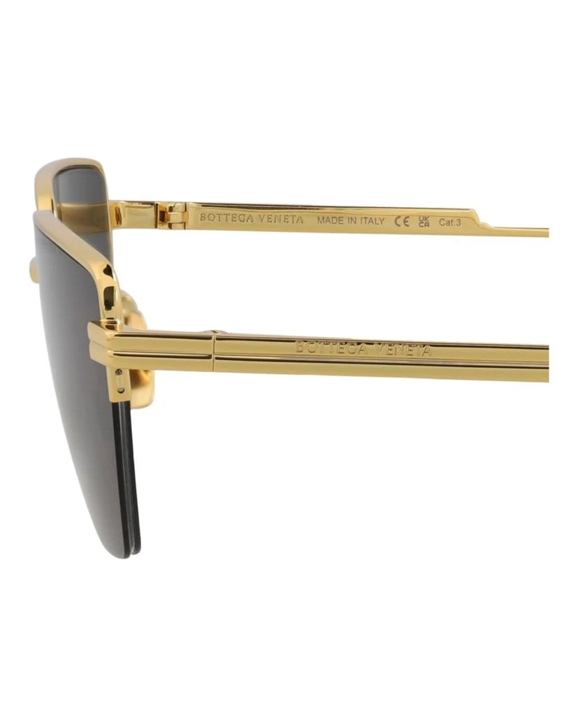 Bottega Veneta Square-Frame Metal Sunglasses 4