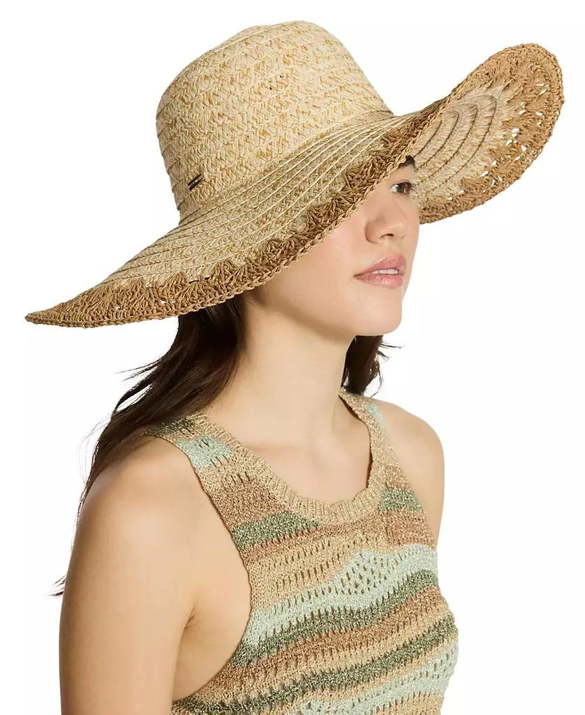 Steve Madden H-Janey Crochet Edge Floppy Hat 3