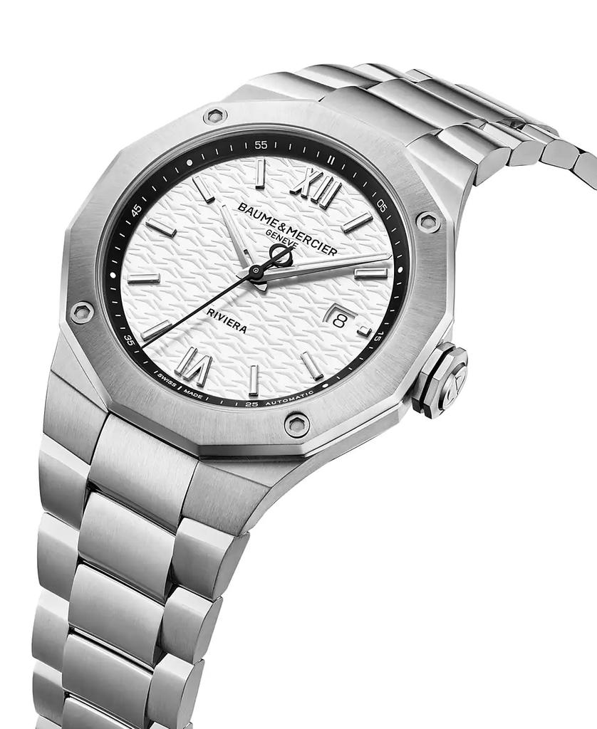 Baume & Mercier Men's Swiss Automatic Riviera Stainless Steel Bracelet Watch 42mm