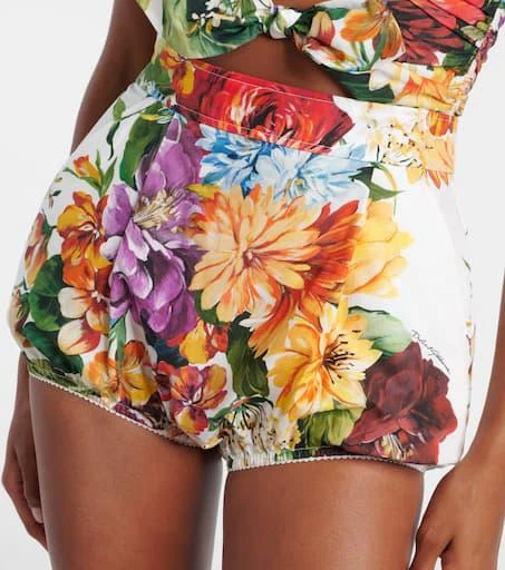 Dolce 
Gabbana Floral cotton poplin shorts 4
