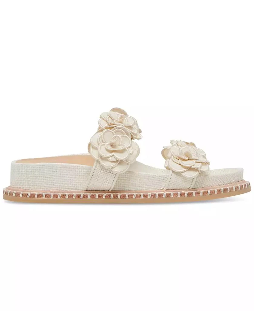 Dolce Vita Women's Sherla Floral Double Band Footbed Flat Sandals 2