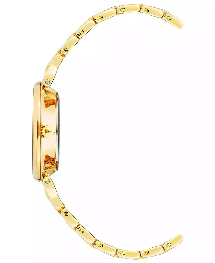 Anne Klein Women's Quartz Gold-Tone Alloy Link Bracelet Watch, 30mm 2
